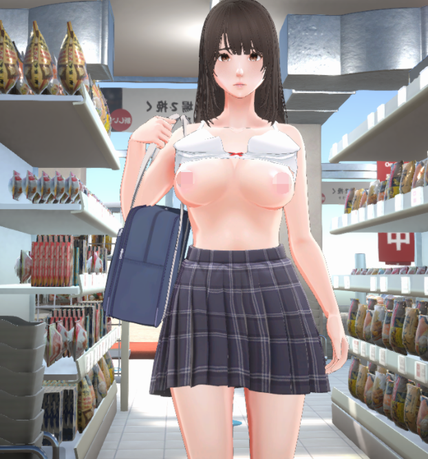 [3D互动] 偷窃少女 ～触摸身体检查～ 万引き娘 ～おさわり身体検査～ 机翻版 [2.8G]