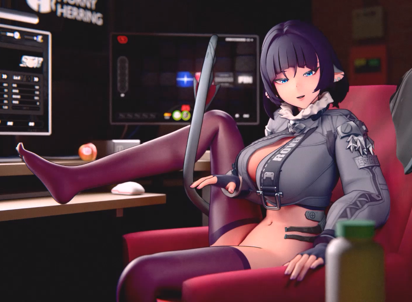 HornyHerring 3月6 绝区零 黑丝简杜大姐头[150M]