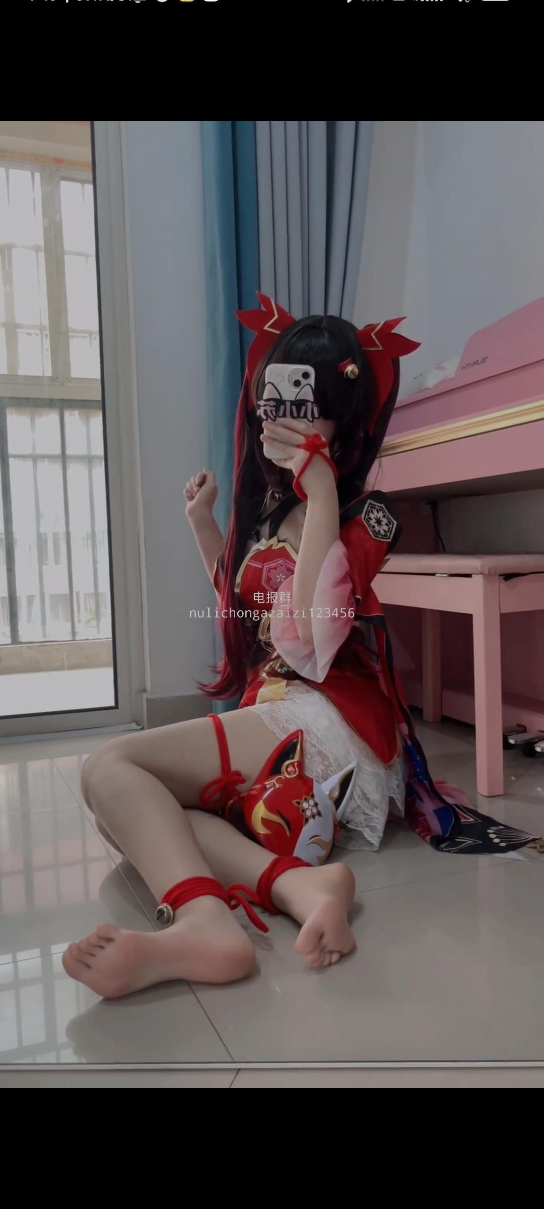 抖音小小苏 cos花火 足控 1v 236m