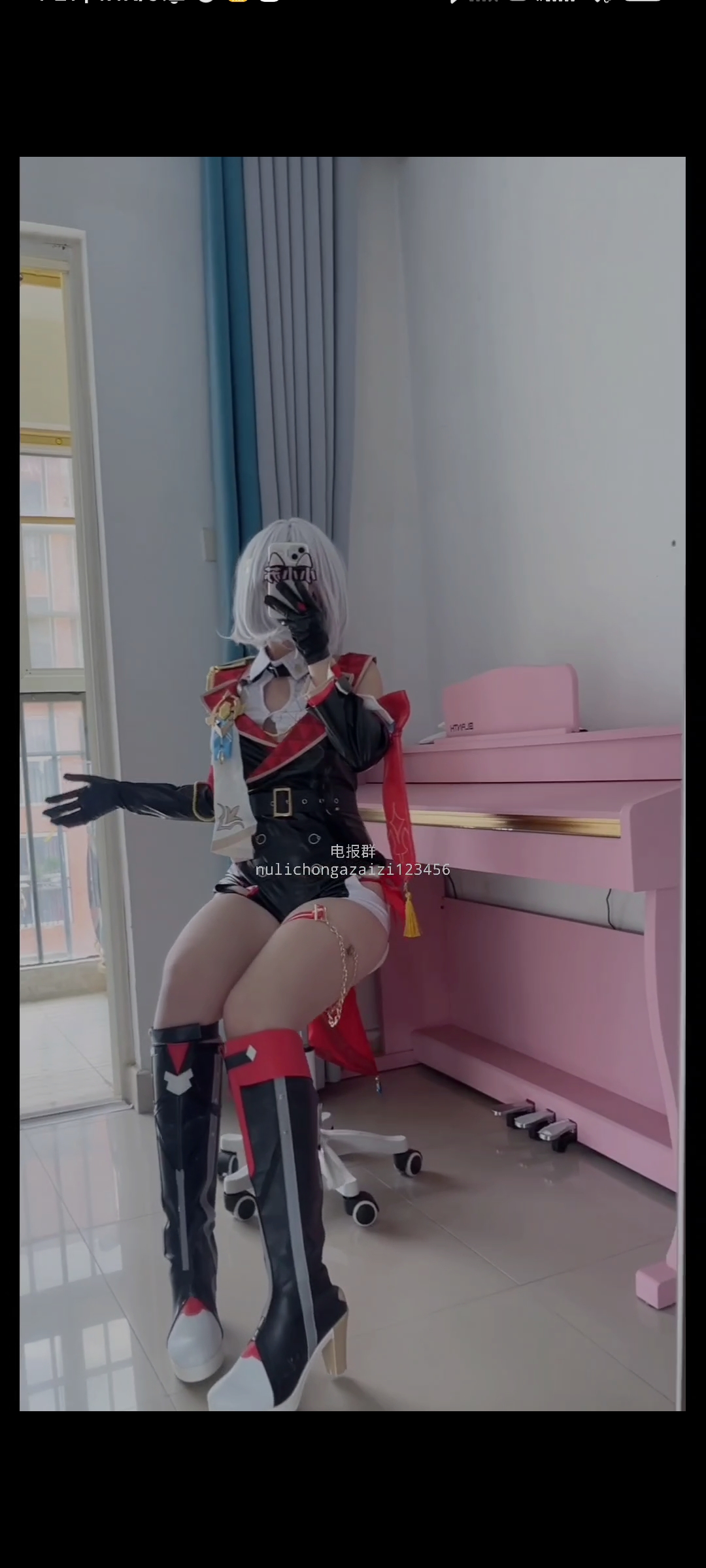 抖音小小苏 cos托帕 足控 1v203m