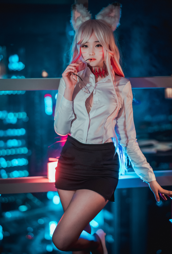 DJAWA Photo Bambi (밤비) “Kumiho in the Office” Destiny Child Nine - Tailed ox Tamamo 【58P730M】
