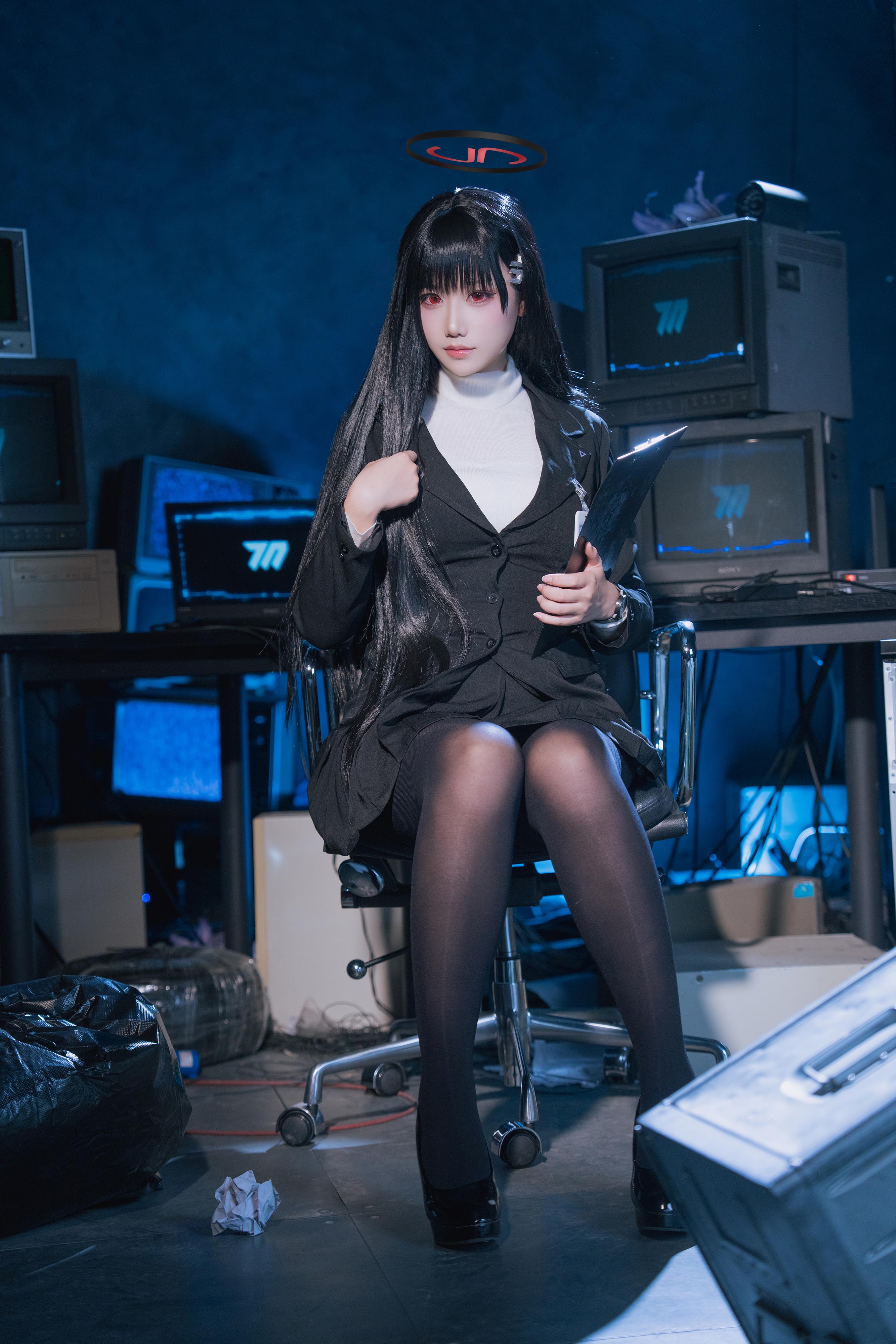 【新】lunananya - blue archive 調月リオ [30P][226MB百度云]